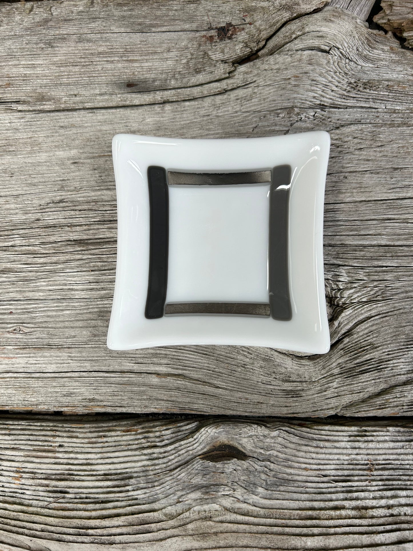Artisan Glass Homeware White Grey Mix