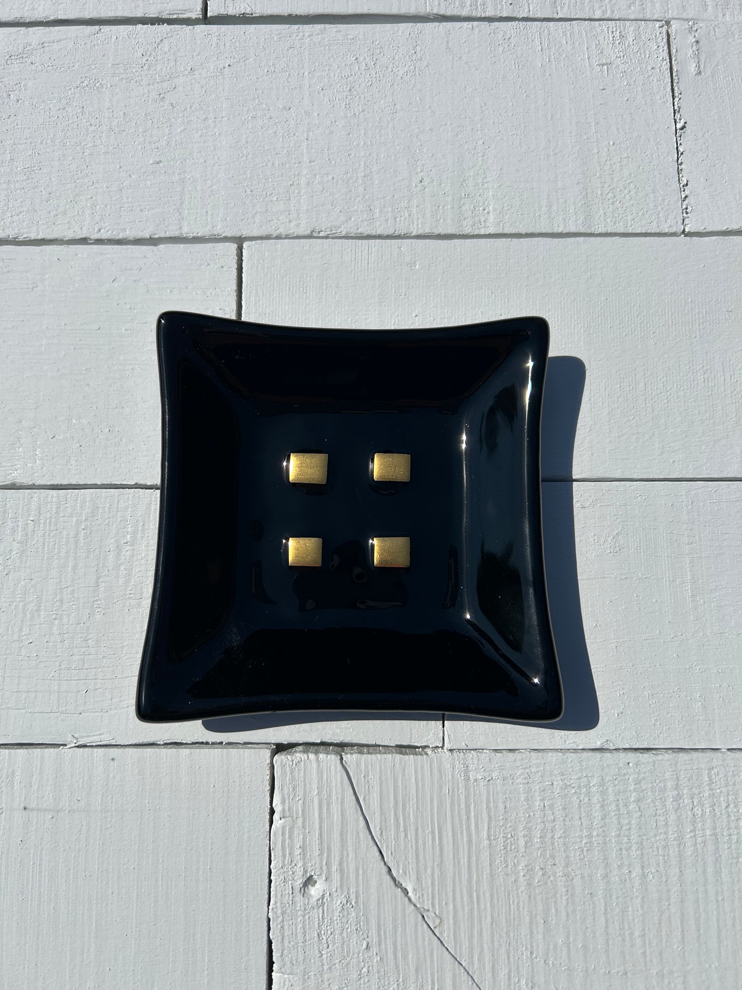 Artisan Glass Homeware Black and Gold