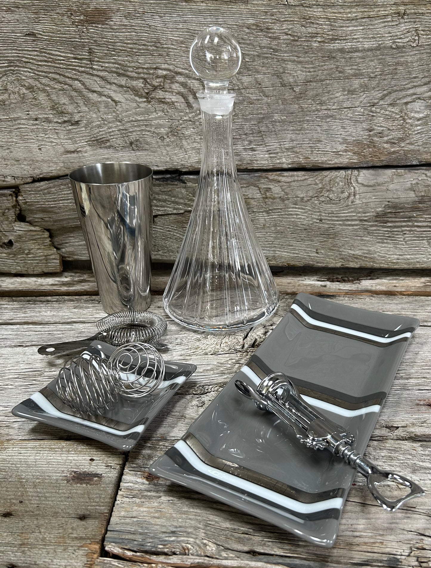 Artisan Glass Homeware Pewter