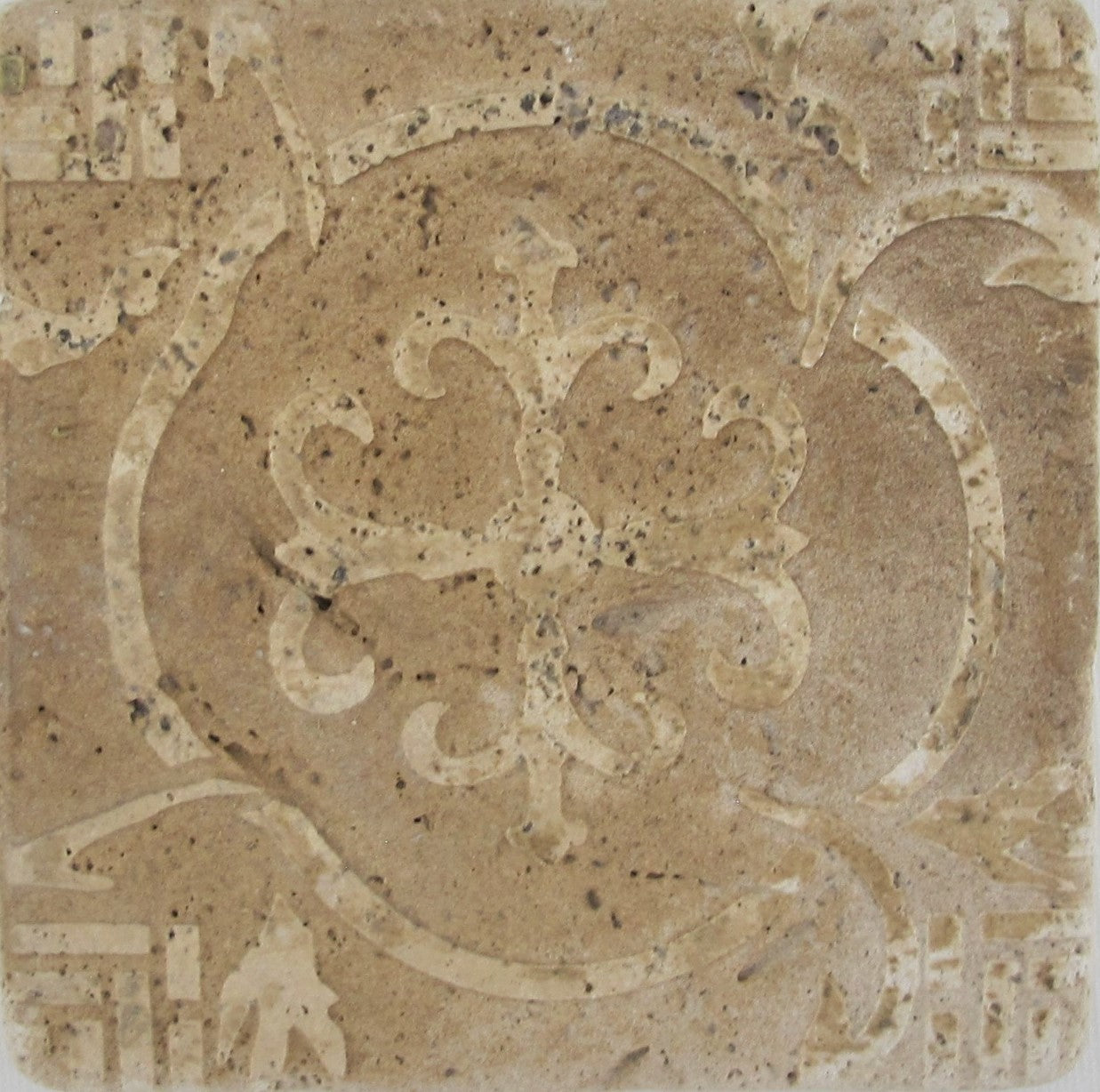 Travertine Freize 4x4 Deco