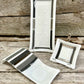 Artisan Glass Homeware White Grey Mix