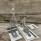 Artisan Glass Homeware White Grey Mix