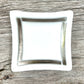 Artisan Glass Homeware White & Platinum